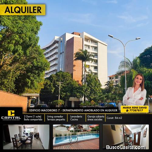 EDIFICIO MACORORO 7 – DEPARTAMENTO AMOBLADO EN ALQUILER